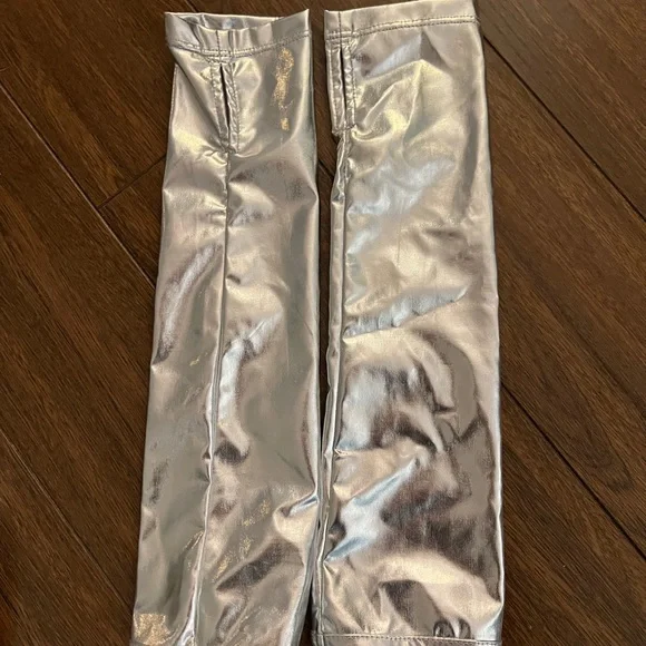 iHeartRaves Silver Metallic Bodysuit - Picture 6 of 6